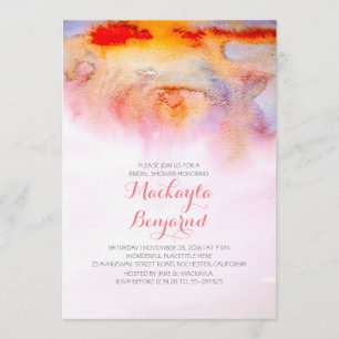 Invitation Douche nuptiale Coucher de soleil