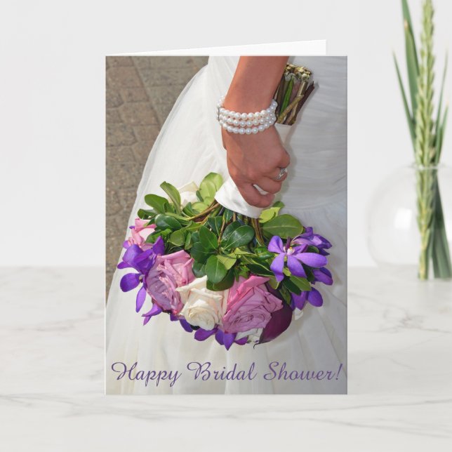 Invitation Douche nuptiale de bouquet (Devant)