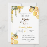 Douche nuptiale de la mariée jaune à l'abeille