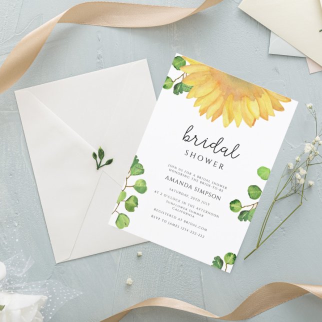 Invitation Douche nuptiale de tournesol (Créateur téléchargé)