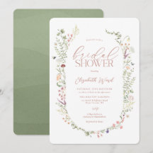 Douche nuptiale fleur sauvage Aquarelle Floral Dou