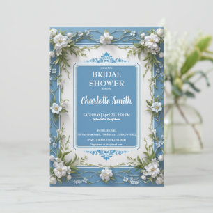 Invitation Douche nuptiale porcelaine à la mode moderne