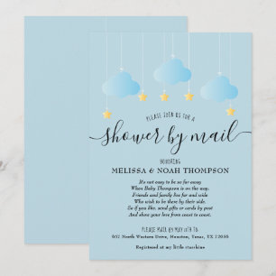 Invitation Douche Par Courrier Longue Distance Parachute