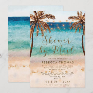 Invitation douche par la poste plage de nage virtuelle