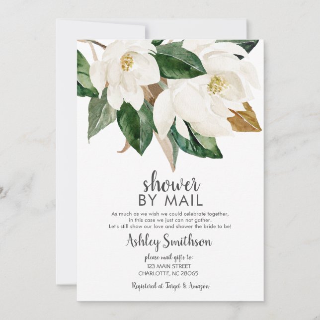 Invitation Douche par Mail douche nuptiale Douche virtuelle (Devant)