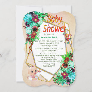 Invitation Douche pour bébé bimbo