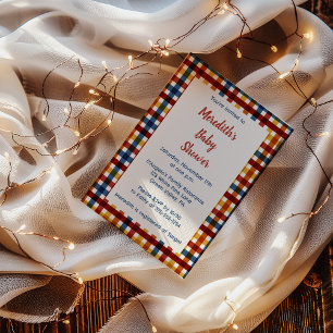 Invitation Douche pour bébé en plastique