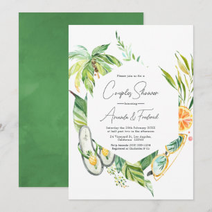 Invitation Douche pour couples d'été