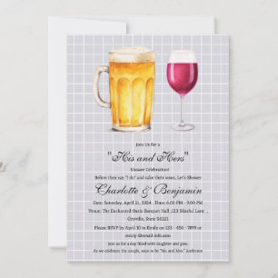 Invitation Douche pour couples "His and Hers"