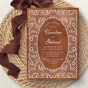 Invitation Douche pour couples mexicaine en terre cuite de Ta