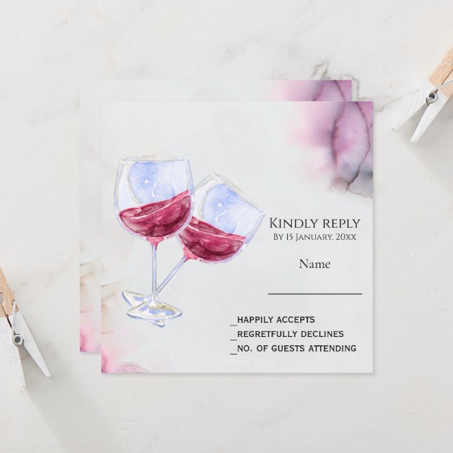 Invitation Douche pour mariée (Devant/Arrière en situation)