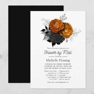 Invitation Douche vintage d'Halloween par la poste
