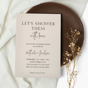 Invitation Douchons-les avec amour Boho Shower Bridal
