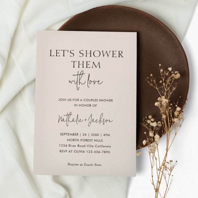 Invitation Douchons-les avec amour | Boho Shower Bridal (Créateur téléchargé)
