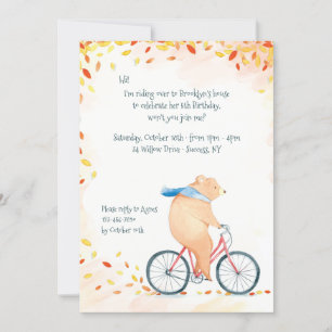 Invitation d'ours d'automne