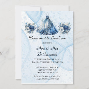 Invitation Douteux Alcool Encre Robe Bridesservantes Déjeuner