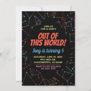 Invitation d'outre-espace hors de ce monde