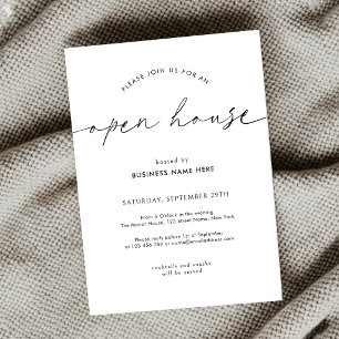 Invitation d'ouverture de maison de commerce minim