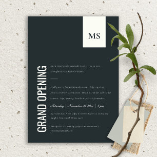 Invitation d'ouverture de Monogramme d'entreprise