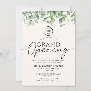 Invitation d'ouverture élégante et minimaliste