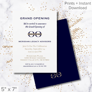 Invitation d'ouverture simple avec logo
