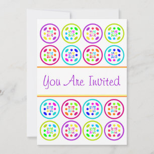 Invitation Doux 16 Seteen Party couleurs tropicales brillante