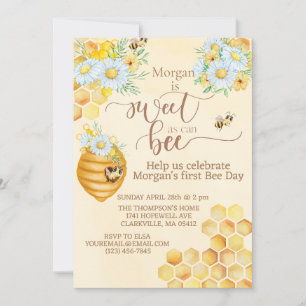 Invitation doux comme peut être abeille premier jour miel abe