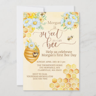 Invitation doux comme peut être abeille premier jour miel abe