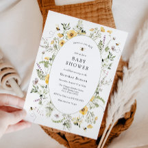 Doux comme peut être jaune fleurs Baby Shower