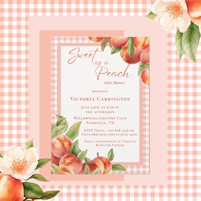 Invitation Doux comme un Baby shower à chair (Créateur téléchargé)