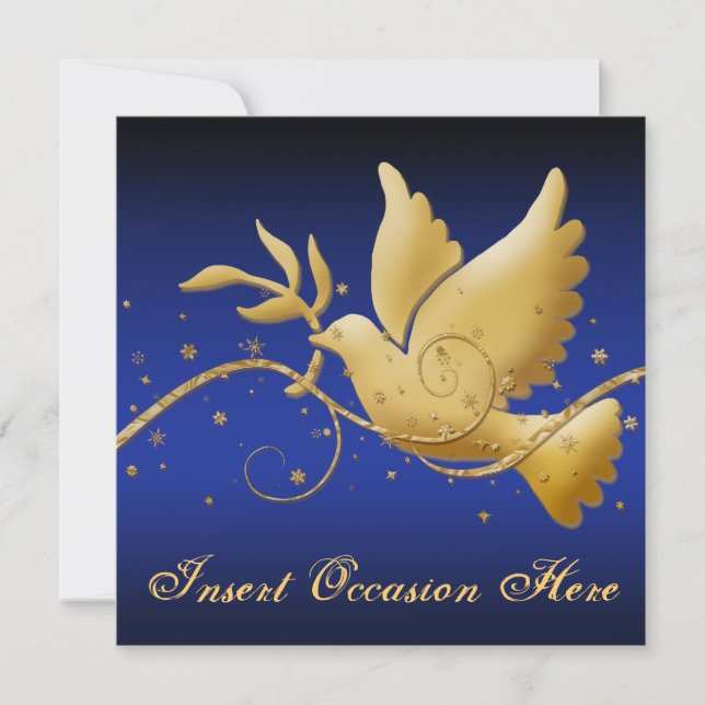 Invitation Dove de paix (Devant)