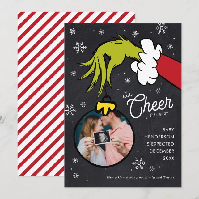 Invitation Dr Seuss | Grossesse Grinch (Devant / Derrière)