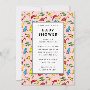 Invitation Dr. Seuss - Un poisson, deux poissons Baby Showe