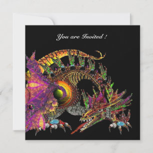 Invitation DRAGO violet violet noir