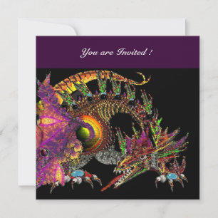 Invitation DRAGO violet violet noir