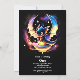 Invitation Dragon 1er anniversaire