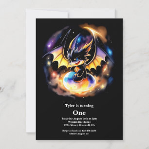 Invitation Dragon 1er anniversaire