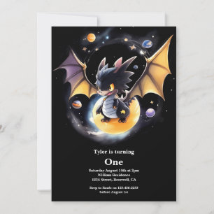 Invitation Dragon 1er anniversaire
