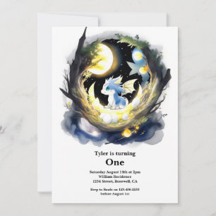 Invitation Dragon 1er anniversaire