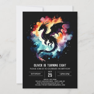 Invitation Dragon Chaud Anniversaire Enfants