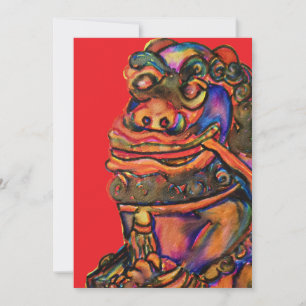 Invitation Dragon chinois