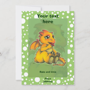 Invitation Dragon de Chibi