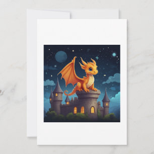 Invitation dragon illustration