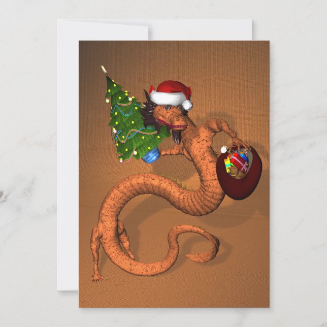 Invitation Dragon orange (Devant)