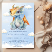 Dragons Fairy Tale Dragon Baby shower