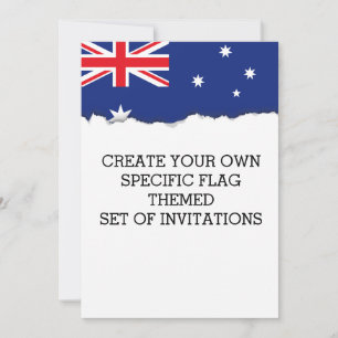 Invitation Drapeau australien