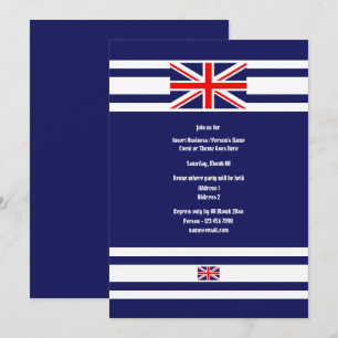 Invitation Drapeau britannique de Union Jack
