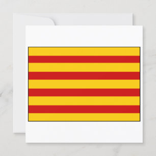 Invitation Drapeau de Catalogne Espagne