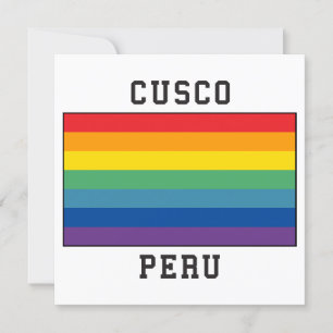 Invitation Drapeau de Cusco, Pérou