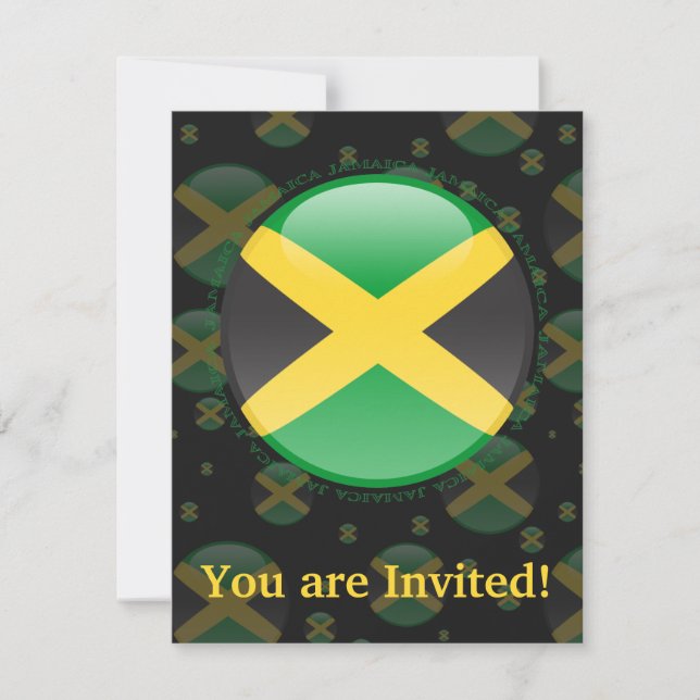 Invitation Drapeau de la bulle jamaïcaine (Devant)